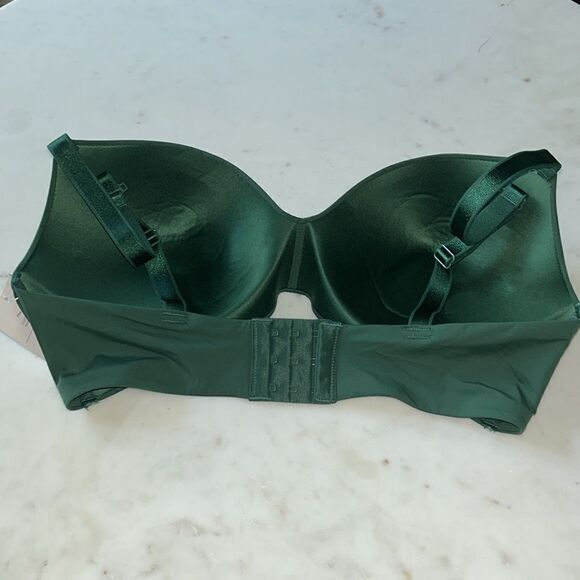 New Auden “the bliss”evergreen lightly‎ lined wire free bra size 36DD - Picture 3 of 5